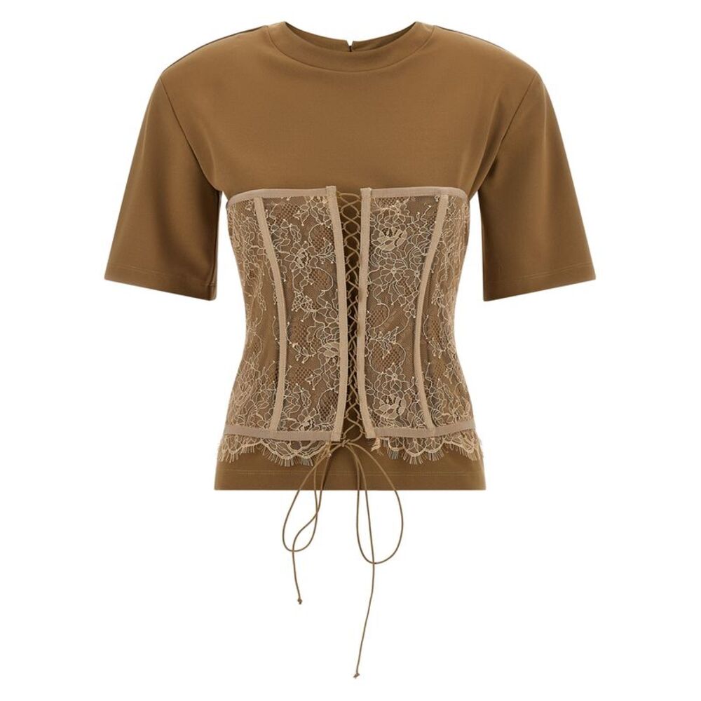Giuseppe Di Morabito Brown Viscose Women's T-Shirt